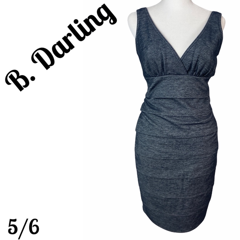 B. Darlin Black Jean Denim Look Dress  5/6